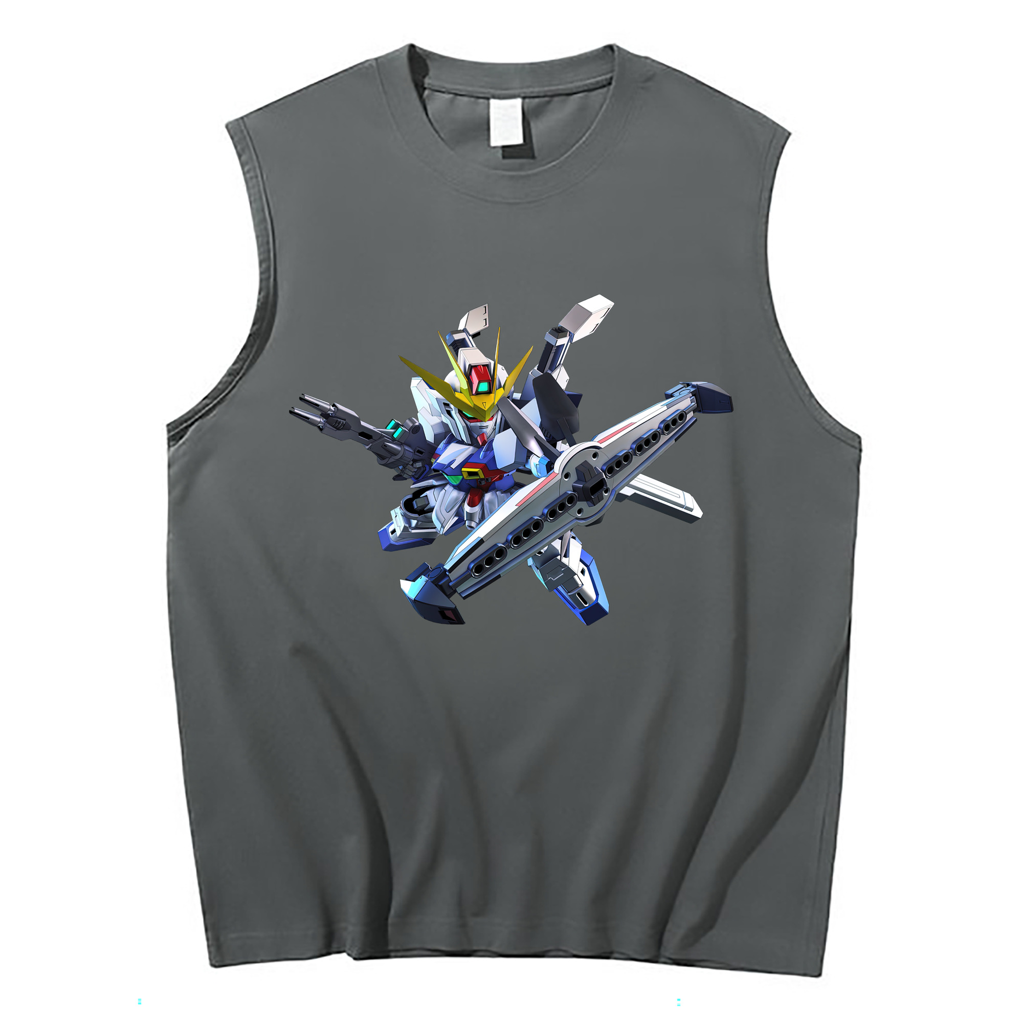 （画像用） 機動戦士ガンダム Mobile Suit Gundam コットン100％タンクトップ（フロントプリント）